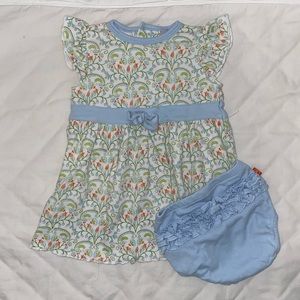 3 mo Magnificent Baby Dress and Diaper Cover